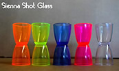 Plastic Shot Glass in new Trans Colours from Darsim Plastics