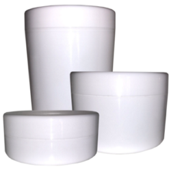 Plain White Cosmetic Jars