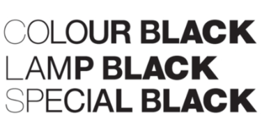 Carbon Black Brands - Colour Black, Lamp Black and Special Black