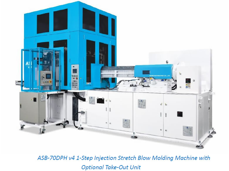 ASB-12M v2 1 -Step Injection Stretch Blow Molding Machine with Optional Take-Out Unit